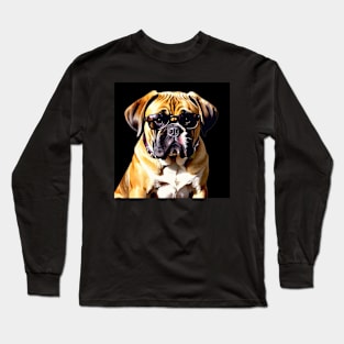 BULLMASTIFF WATERCOLOR STYLE Long Sleeve T-Shirt